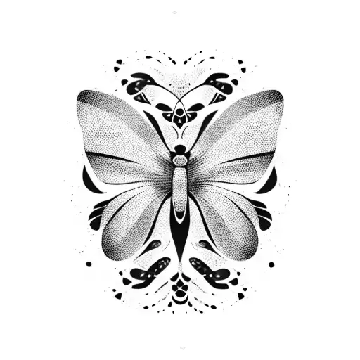 Butterfly On Panda Nose