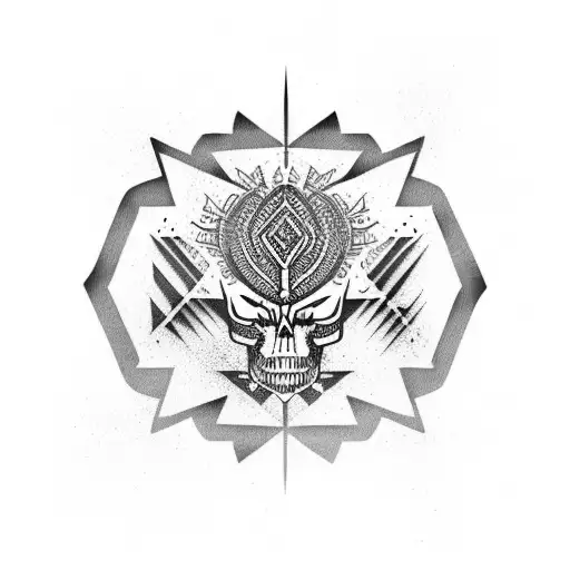 Goth Design On The Back