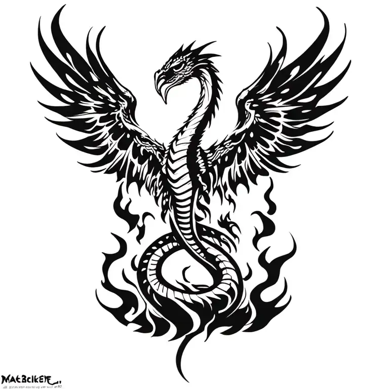 Cobra Phoenix Rising From The Ashes Flying