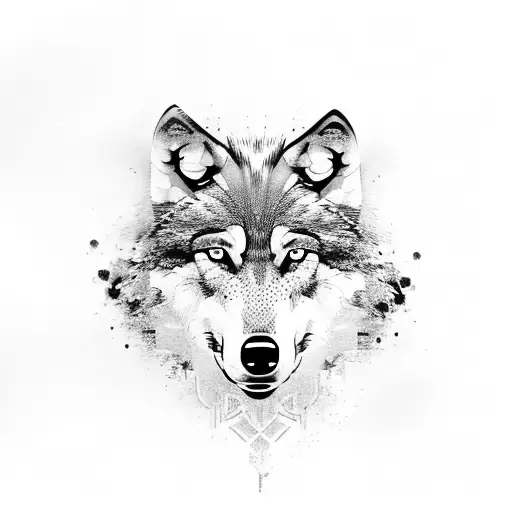 Wolf In Jungle Background