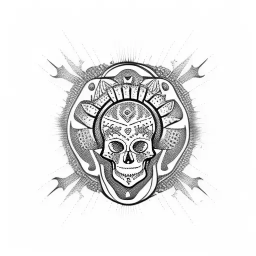 Cactus In Shape Of A Skull