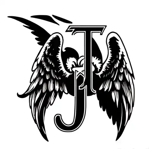 Alphabet G As Guardian Angel For Alphabet T And J