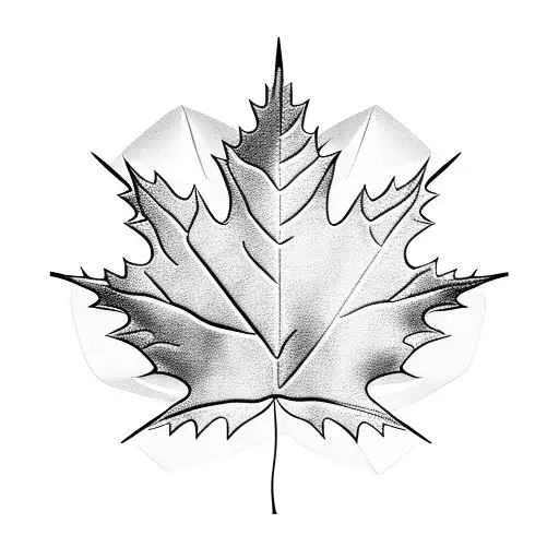 Pacific Island And Canadian Maple Leaf