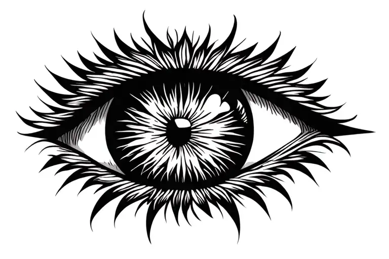 Beach Inside Eye Symbol Integrated