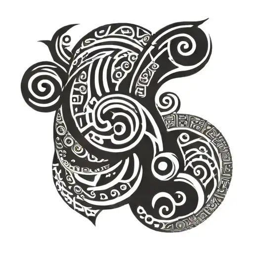 Arm Maori Long Black Lines