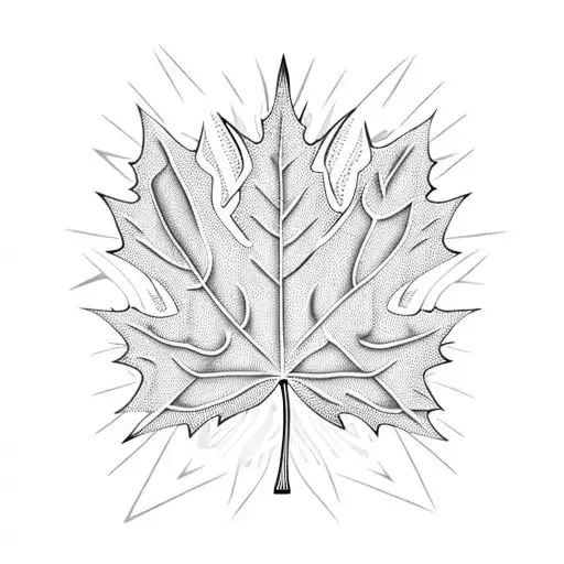 Maple Leaf Polynesian Tribal