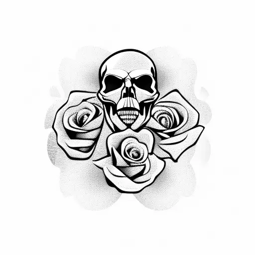 Skull And Roses