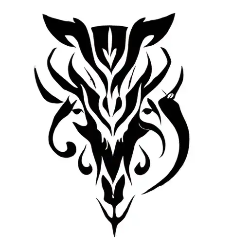 Abstract Animal Surrounded