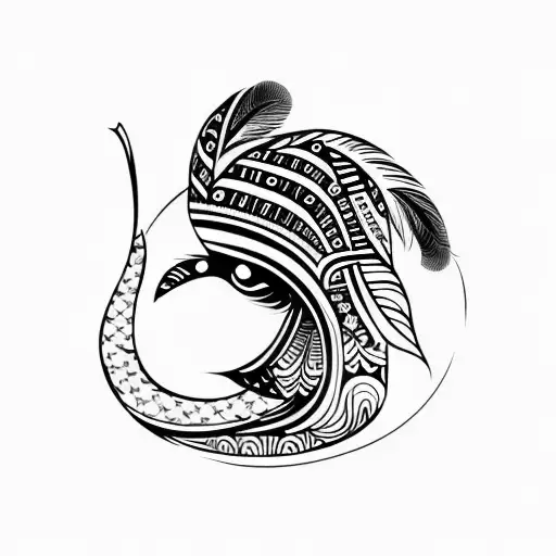 Feminine Swan Feather Helmet