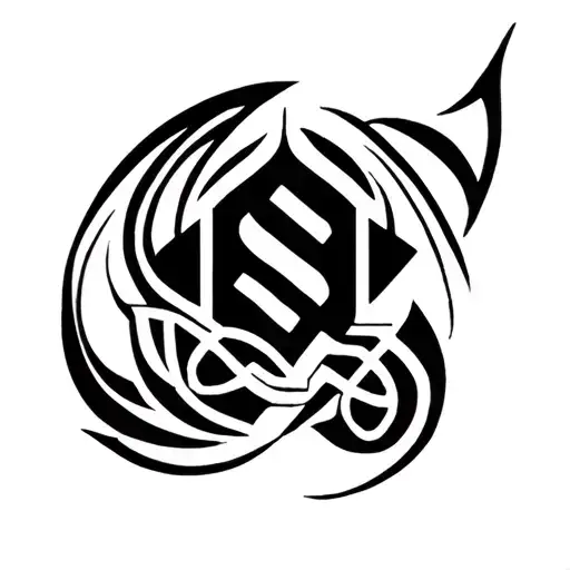 Libra Zodiac Sign Combined Tattoo Logo Suzuki