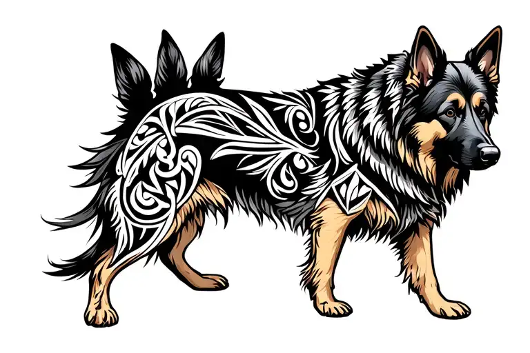 German Shepherd Dog Standing