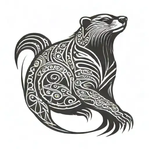 Honey Badger And Moon