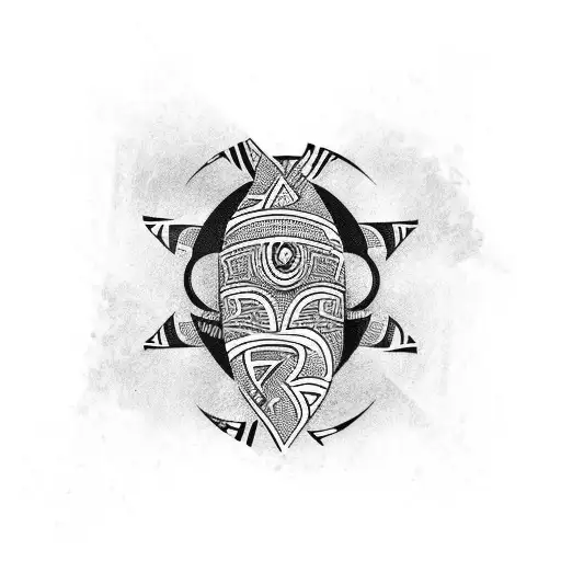 African Tribe Long Sleeve Tatoo