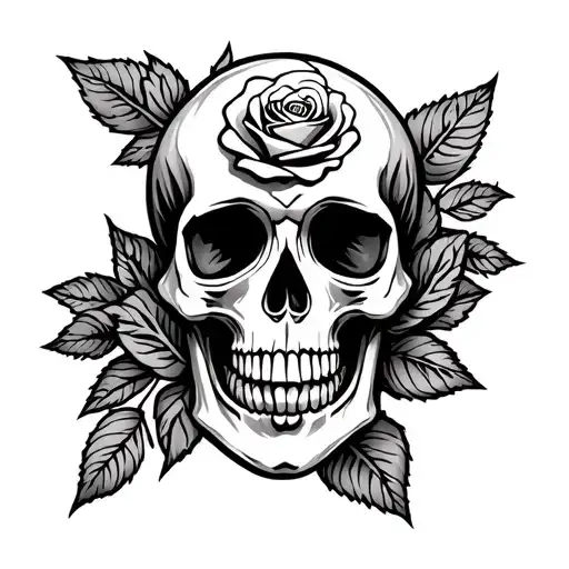 Skull Rose