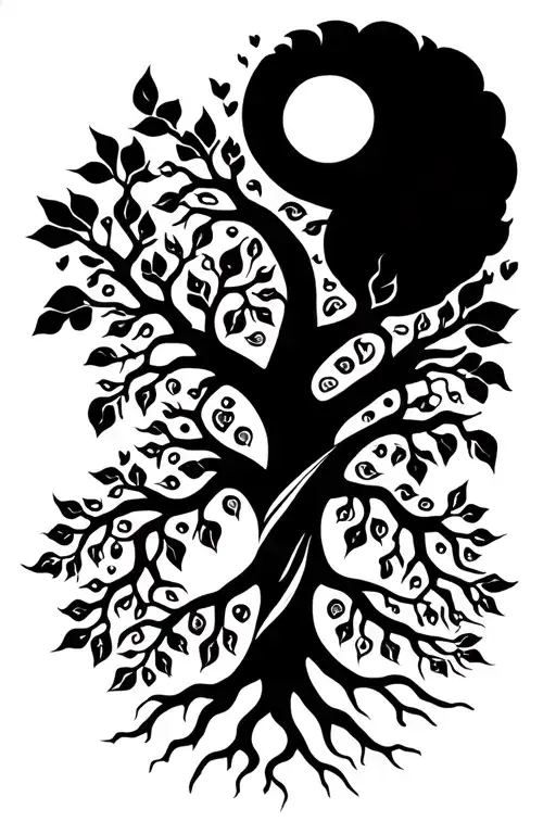 A Beautiful Tree Of Life Intertwined