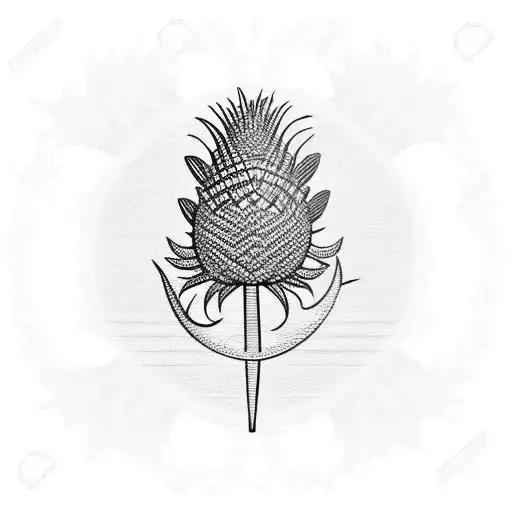 Tribal Scottish Thistle