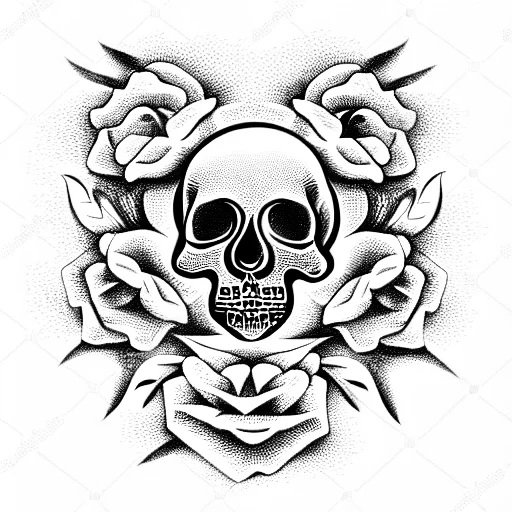 Skull And Roses
