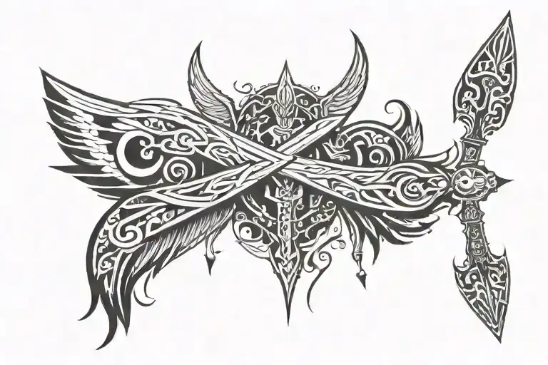 Wings And Sword Going