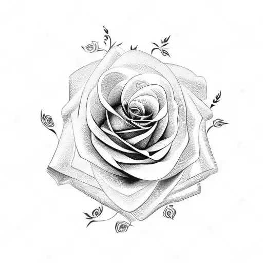 Rose And Heart Tattoo