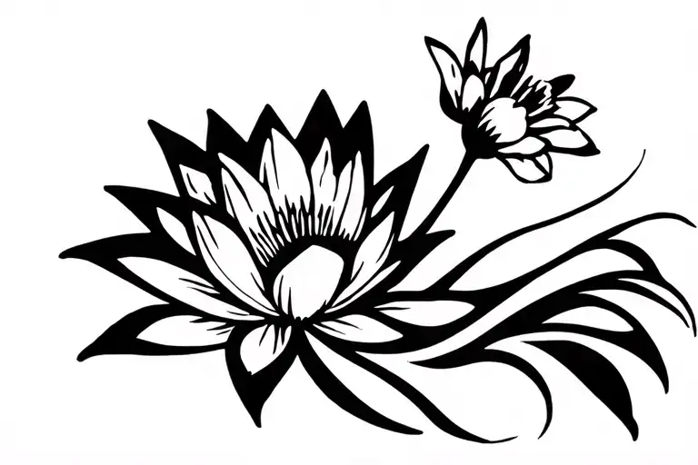 Water Lilly Narcissus Violet Aster