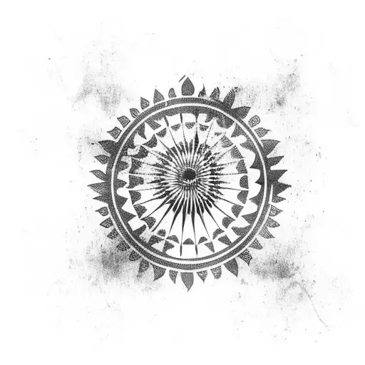 Indian Flag With All Religion Logos