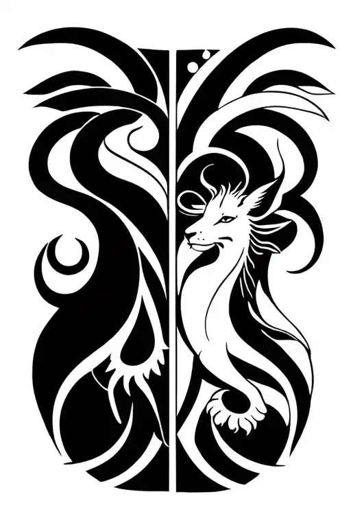 Libra With Leo On One Side And Capricorn On The Other