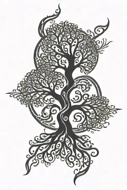 Zia Zymbol With Tree Of Life Inside It