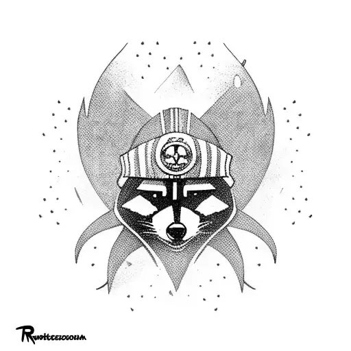 Rocket Racoon As A Pirate Captain