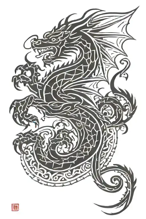 Welsh Dragon Sleeve