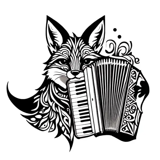 Fox With An Accordeon