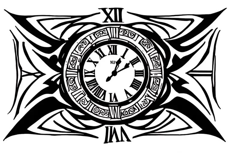 Clock With Roman Numerals
