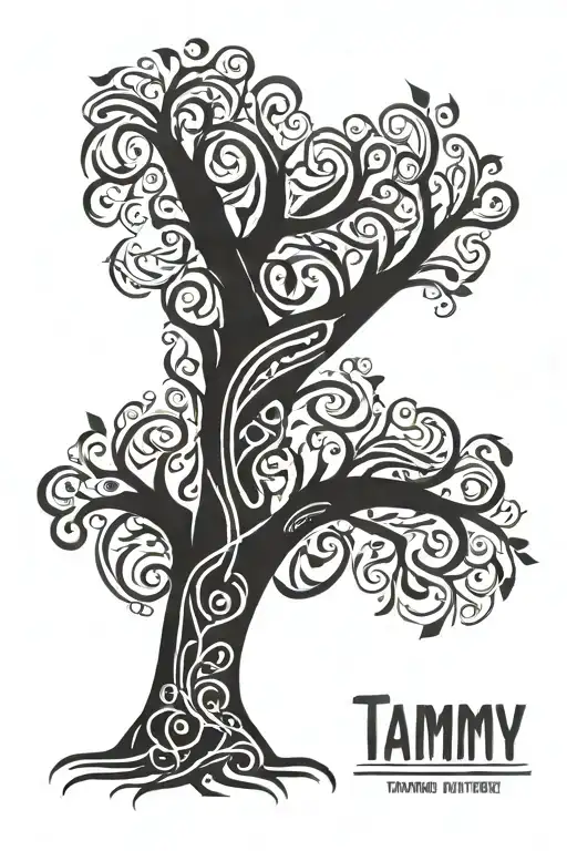 Tree With Name Tammy Hidden Within