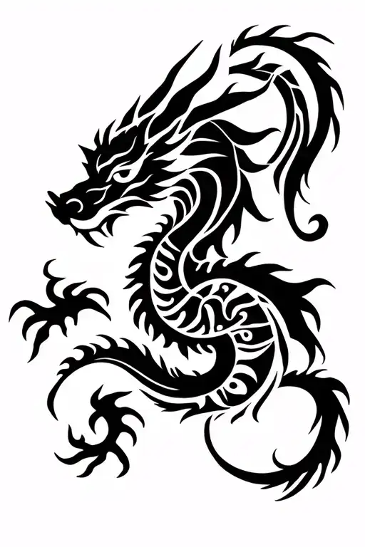 Tribal Bohemian Dragon Wrapping