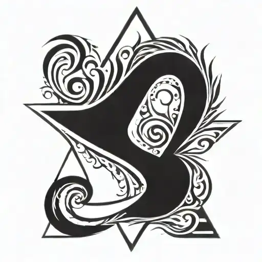 The Number 60 And The Symbol Of Water Placed In An Inverted Triangle