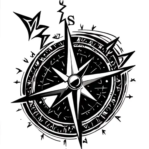 Compass Lightning Star Constellation