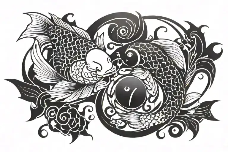 Koi Fish Yin Yang