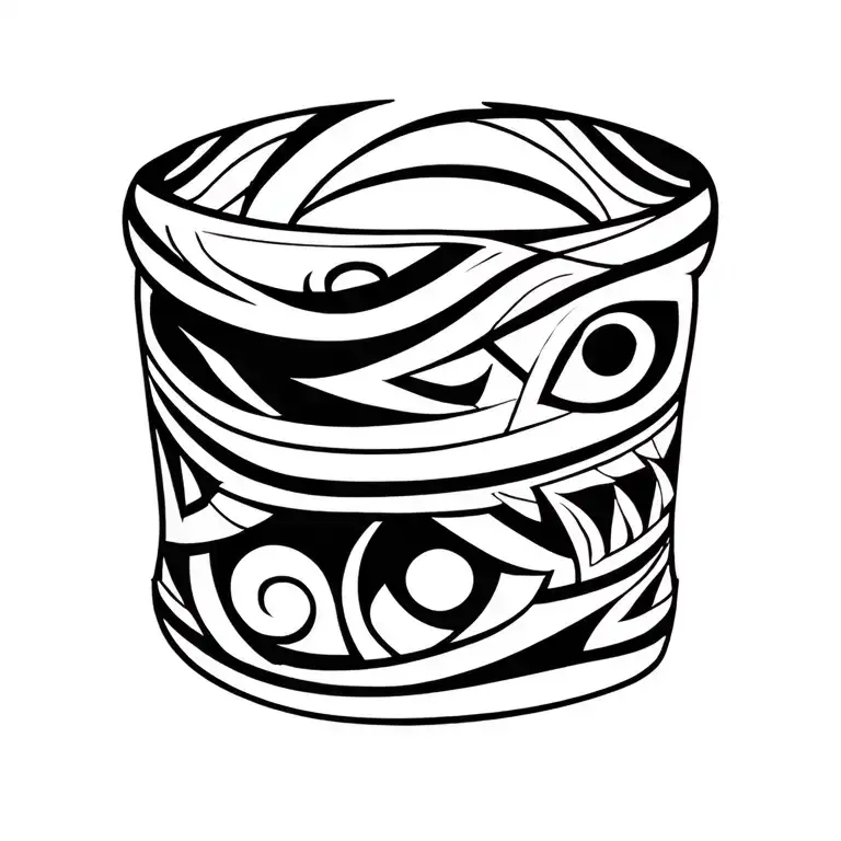 Pulsera Maori Tattoo Design