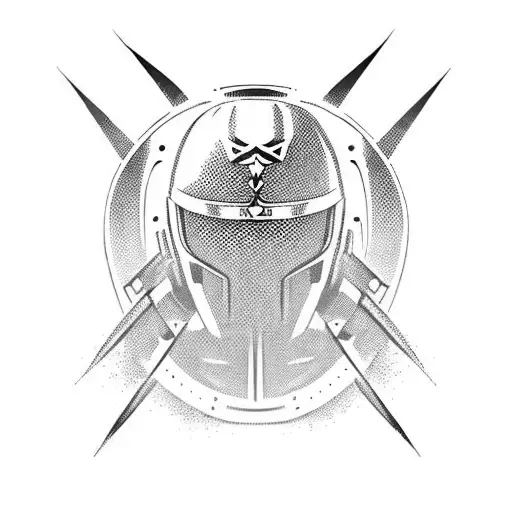 Samurai Helmet With Runes