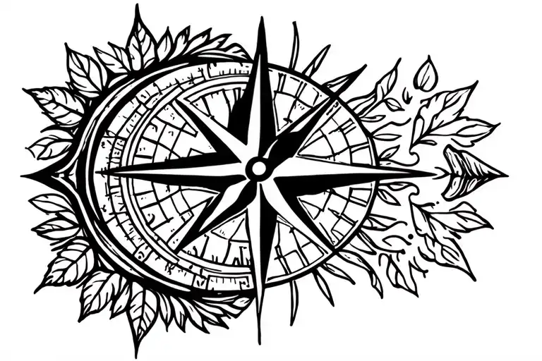 Compass And Garden Growing