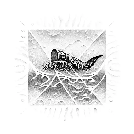 Rain And Ocean Collide