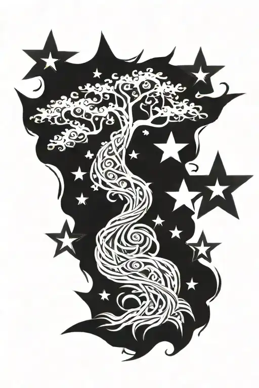 Tree Growing Stars