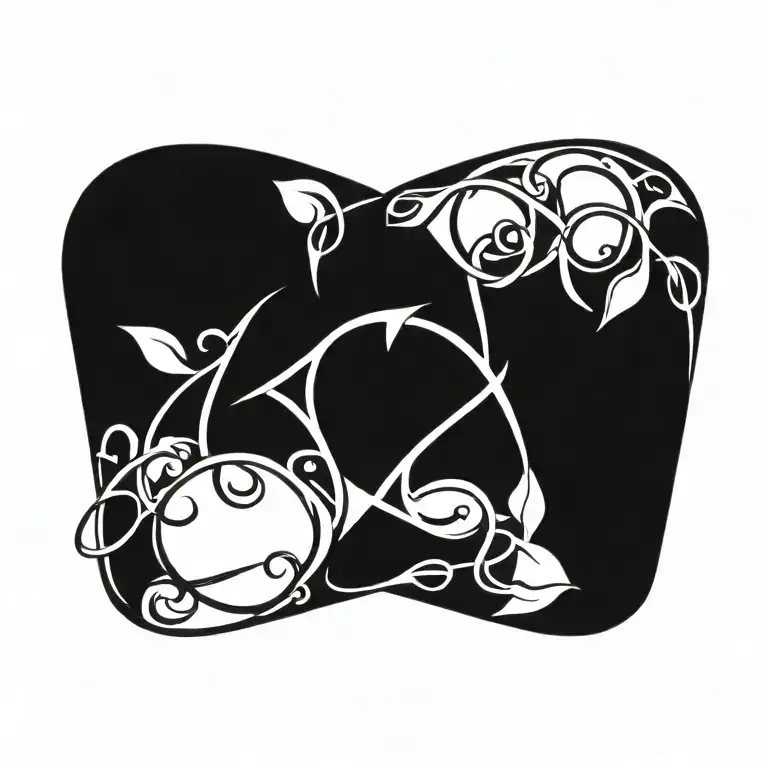 Triquetra Heart Vines And Thorns