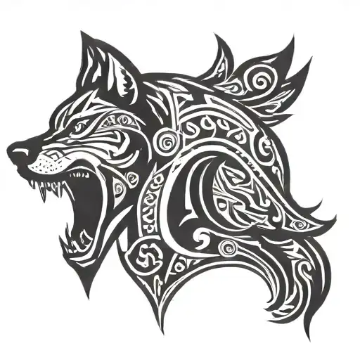 Tribal Wolf
