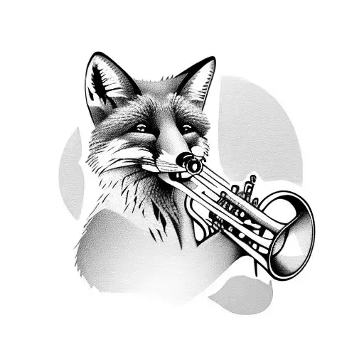 Fox Playing Trumpet