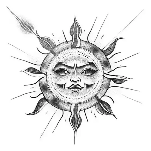 Sun Clouds Fire Rain Sleeve