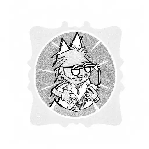 Muppet Baby Beaker And Bunsen Tramp Stamp