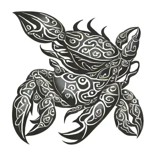 Family Trapped In Crab Claws All Black