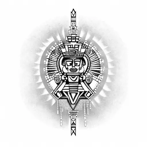 Aztec With Vigen Mary