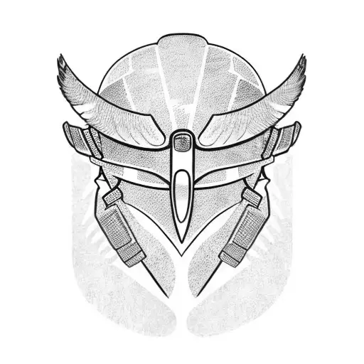 A Pilot's Helmet With An Owl