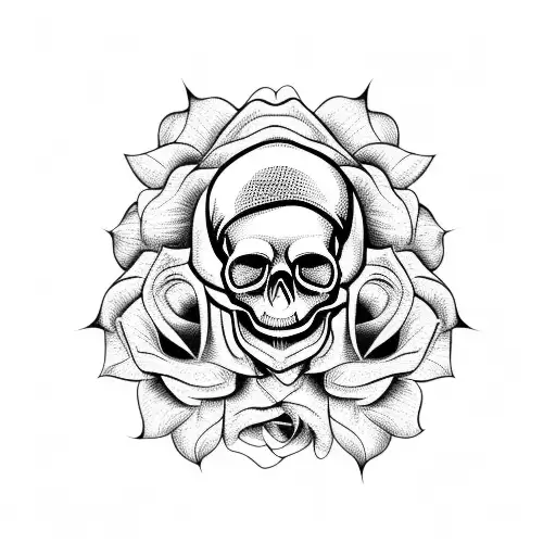 Skull And Roses